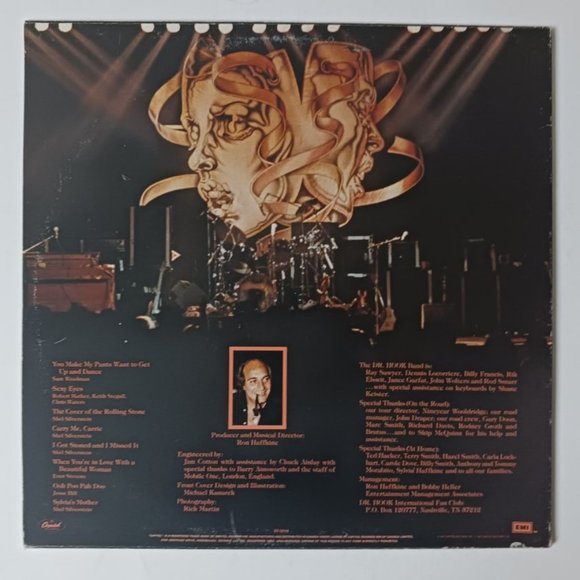 Vintage Dr. Hook Live In The U.K. vinyl record 1981 first pressing, original - Picture 3 of 7